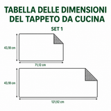 Non-slip kitchen rug with beach atmosphere NCU0NT11121