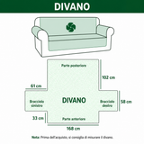 Quilted sofa cover with gingerbread man NCU0HH1129