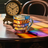 Unique 3D Happiness Mug Handmade for Book Lovers