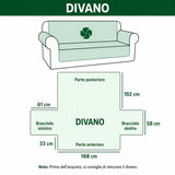Quilted sofa cover with Christmas pattern NCU0PT9674
