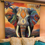 Elephant Quilted Blanket in Moonlight NCU0DK660