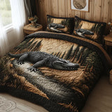 Quilted Cover Set - Woodland Animals