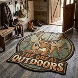 Custom Area Rug Amber Wilderness Shape NCU0HH1985