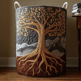 Quilted Laundry Basket — Tree of Life