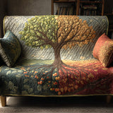 Quilted Sofa Cover with Tree of Life NCU0VT370