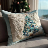 Quilted Cushion Cover with Water Party Design