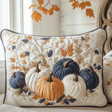 Quilted cushion cover with autumn golden light NCU0NT8852