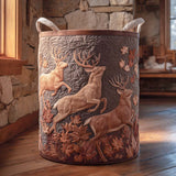 Laundry Basket with Deer Design NCU0QN047