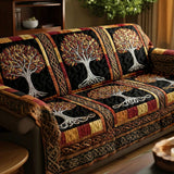 Quilted sofa cover with tree of life NCU0VT368