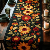 Quilted Table Cover - Autumn Sunflower