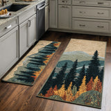 Autumn Non-Slip Kitchen Mat with Natural Tones NCU0DK11538