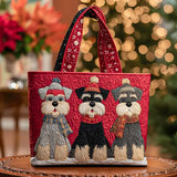 Women's Bag with Trio of Schnauzers – Two Sizes