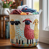 Quilted Laundry Basket — Sheep Shape