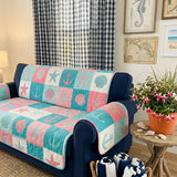Quilted Sofa Cover Beach Retreat