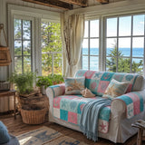 Quilted Sofa Cover Beach Retreat
