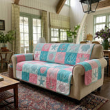 Quilted Sofa Cover Beach Retreat