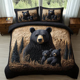 Quilted Cover Set - Woodland Animals