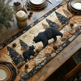 Quilted Tablecloth - Family of Black Bears