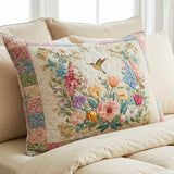 Quilted cushion cover with floral field NCU0NT12220
