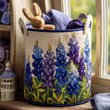 Quilted Laundry Basket — Bluebonnet