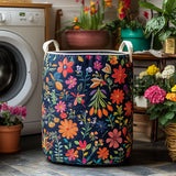 Quilted laundry basket in boho style NCU0DV616