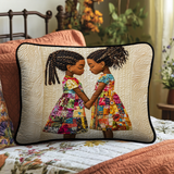 Quilted cushion cover with intertwined threads NCU0NT8043