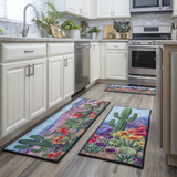Non-slip kitchen rug with cactus and desert landscape NCU0DK10922