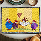Quilted Chicken Placemats NCU0LL009