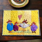 Quilted Chicken Placemats NCU0LL009
