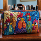 Quilted beauty case with hen and flowers NCU0DK10288