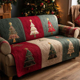 Quilted Sofa Cover with Pine Pattern