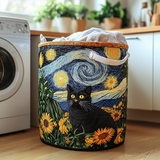Quilted Laundry Basket — Curious Cat