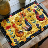 Quilted Placemat with Chicken NCU0VT02