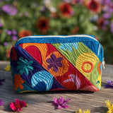 Quilted beauty case with cosmic pattern NCU0PT9283
