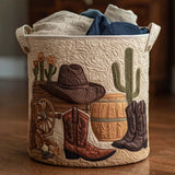 Laundry Basket Cowboy Sunset