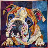 Comfortable Bulldog Quilted Blanket NCU0DV1453