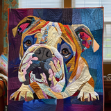 Comfortable Bulldog Quilted Blanket NCU0DV1453