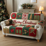 Quilted sofa cover with winter pattern NCU0TD1384