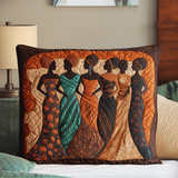 Quilted cushion cover with crown in nature NCU0NT7785