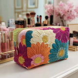 Quilted beauty case with luminous daisies NCU0NT10168
