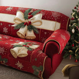 Quilted Sofa Cover Friends of the Snow in the Woods