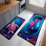Non-slip kitchen mat with deep blue sea NCU0TD1437
