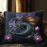 Quilted cushion cover with dragon kingdom NCU0DV6469