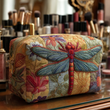 Quilted beauty case with elegant dragonfly NCU0DK10236