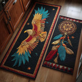 Non-slip kitchen rug with dreamcatcher pattern NCU0VT322