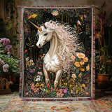 Enchanted Woven Blanket in Ivory NCU0DV3829
