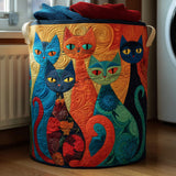 Quilted Laundry Basket — Enchanted Cats