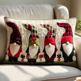 Quilted cushion cover with luminous evergreen fir NCU0PT8982