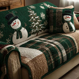 Quilted Sofa Cover Festive Fir Nights – Christmas Edition