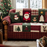 Quilted Sofa Cover Friends of the Snow in the Woods